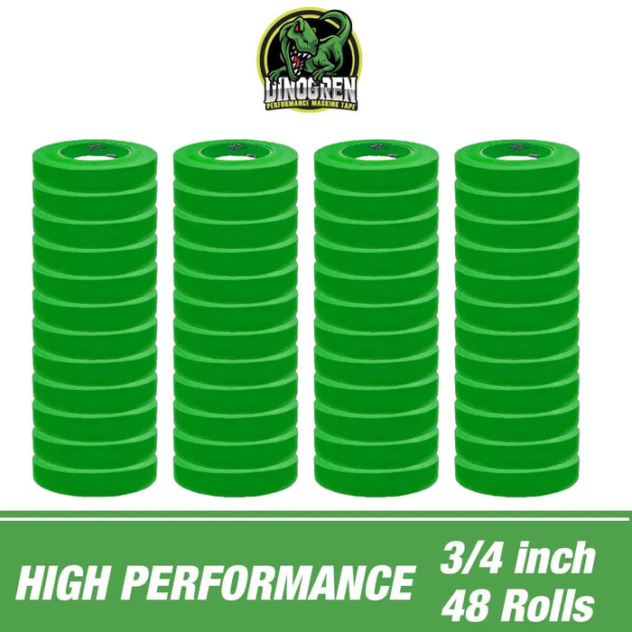 DINOGREN 333 Automotive Refinish High Performance Green Masking Tape 1 ½” in x 60 yd (Pack of 24 ROLLS) National Supply Company