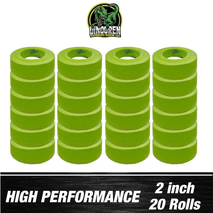 DINOGREN 333 Automotive Refinish High Performance Masking Tape 2” in x 60 yd (Pack of 20 ROLLS) National Supply Company