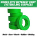 DINOGREN Painters Tape – Green Automotive Masking Tape, Heat & Water Resistant (1.5" x 60 yd, 6 Rolls) [7766-6] LAUCO