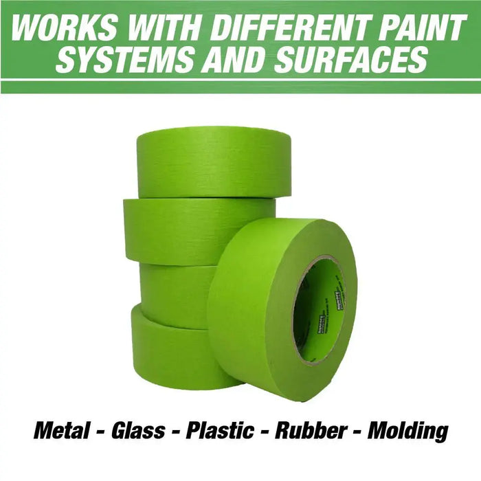 DINOGREN Painters Tape for Car Paint, High Performance Masking Tape, Masking Tape for Automotive Paint, Heat Resistant, Water Resistant, Multi-Purpose Masking Tape Green DinoGreen