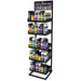 Display Rack Aerosol Assortment - Holds up to 150 Aerosol Cans - 5 Tier Spray Paint Can Storage Rack Organizer - 68.8" H x 18.3" L x 18.3" W - National Supply Company