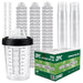 Disposable 6 Ounce (200ml) Paint Spray Gun Cups Liners and Lid System, 50 Pack 125 MIC Kit National Supply Company