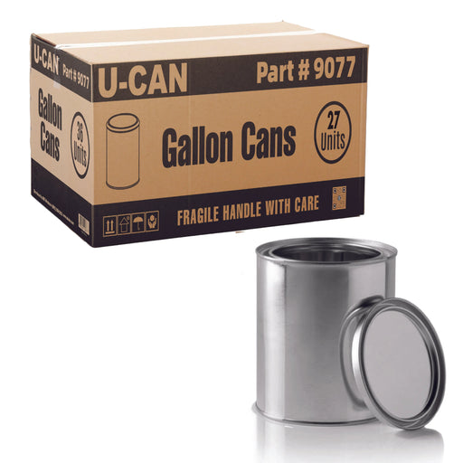 Empty Gallon Paint Cans with Lids (9077) National Supply Company