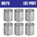 Empty Metal Pint Paint Cans with Lids (9073) National Supply Company