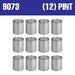 Empty Metal Pint Paint Cans with Lids (9073) National Supply Company