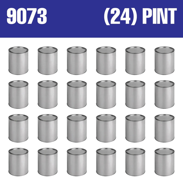Empty Metal Pint Paint Cans with Lids (9073) National Supply Company