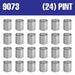 Empty Metal Pint Paint Cans with Lids (9073) National Supply Company