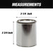 Empty Metal Quart Paint Cans with Lids - Box of 50 - National Supply Company