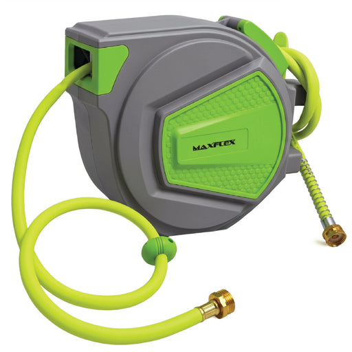 Enclosed Retractable Reel w/ Hybrid Polymer Water Hose 1/2" X 50ft - 7762 National Supply Company