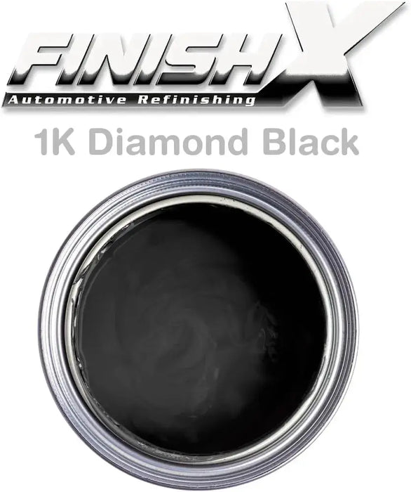 FinishX Automotive Refinishing Factory Color 1k Basecoat Diamond Black Ratio 1:1 Size: Gallon FinishX
