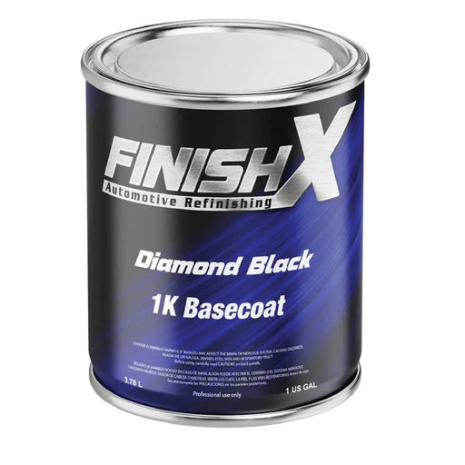 FinishX Automotive Refinishing Factory Color 1k Basecoat Diamond Black Ratio 1:1 Size: Gallon FinishX