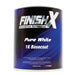 FinishX Automotive Refinishing Factory Color 1k Basecoat Pure White Ratio 1:1 National Supply Company