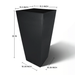 HIG 30-Inch Tall Black Planter – Modern Tapered Square Flower Pot for Indoor & Outdoor Use, Durable Plastic, Weatherproof & UV Resistant with Drainage Hole, Large Decorative Plant Container LAUCO