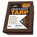 Heavy Brown Tarp - 16 MIL Multipurpose UV Resistant, Waterproof Protective Tarp Cover with Metal Grommets and Reinforced Edges - for Roof, Camping, Patio, Pool, Boat, Car National Supply Company