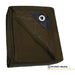 Heavy Brown Tarp - 16 MIL Multipurpose UV Resistant, Waterproof Protective Tarp Cover with Metal Grommets and Reinforced Edges - for Roof, Camping, Patio, Pool, Boat, Car National Supply Company