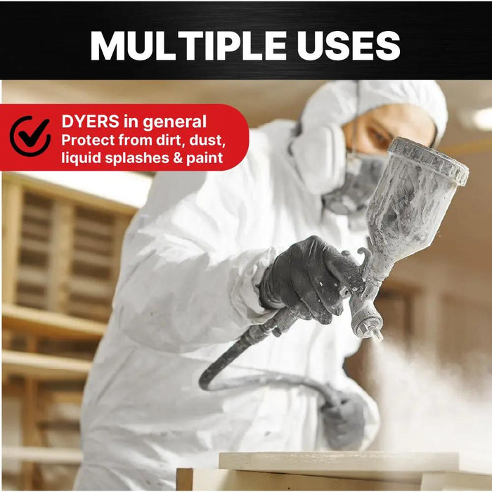 KOTA Disposable Coverall Suit - Hooded coverall, Elastic Waist & Wrist - Spray Painting National Supply Company