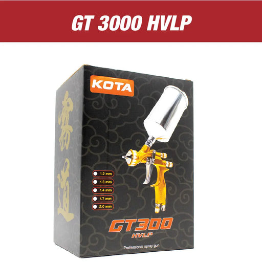 KOTA Gold Edition HVLP Paint Spray Gun with 1.3 MM or 1.4 MM Nozzle (with Cup) - National Supply Company