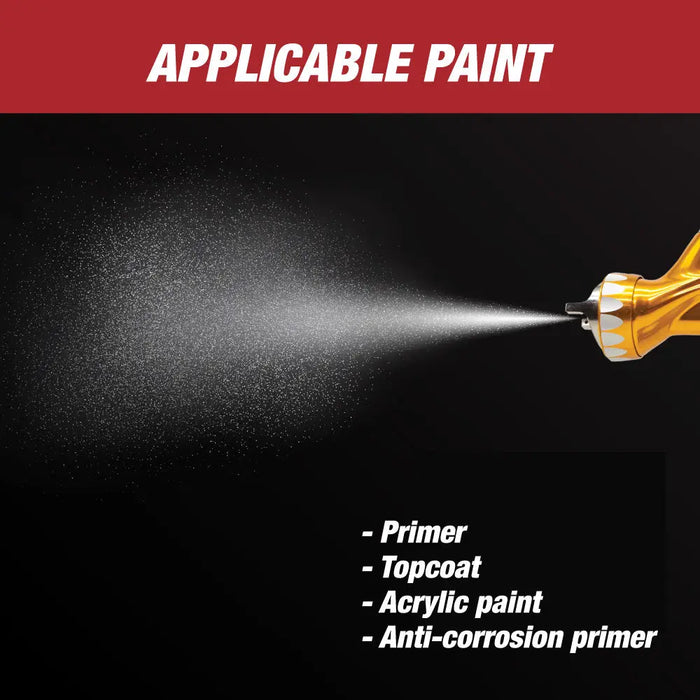 KOTA Gold Edition HVLP Paint Spray Gun with 1.3 MM or 1.4 MM Nozzle (with Cup) - National Supply Company