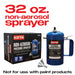KOTA Non-Aerosol Pressure Sprayer, Refillable Steel Bottle, 32oz National Supply Company
