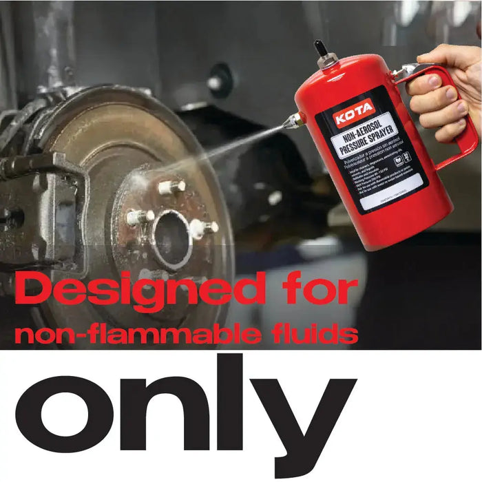 KOTA Non-Aerosol Pressure Sprayer, Refillable Steel Bottle, 32oz National Supply Company