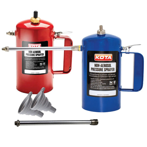 KOTA Non-Aerosol Pressure Sprayer, Refillable Steel Bottle, 32oz National Supply Company
