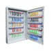 Key Box Wall Mount 100 Position Metal Valet Key Cabinet Lock Box w/ Key Tags - National Supply Company