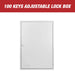 Key Box Wall Mount 100 Position Metal Valet Key Cabinet Lock Box w/ Key Tags - National Supply Company