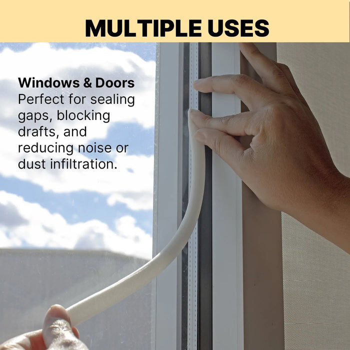 LAUCO 13MM x 50M Soft Edge Foam Masking Tape for Sealing Car Door Jams Overspray Protection (1/2 Inch x 55 Yards) - (19528) National Supply Company