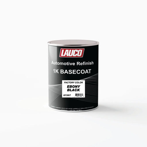 LAUCO 1K Basecoat Ebony Black – 1 Gallon Gloss Black Automotive Paint – Factory Color Match Lauco