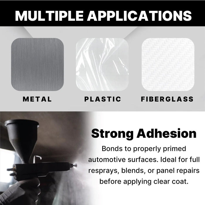 LAUCO 1K Basecoat Frosted White – White Automotive Paint – Factory Color Match – 1 Gallon – Spray Gun Ready – Mixing Ratio 1:1 – Car Repaint Base Coat Lauco