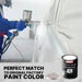 LAUCO 1K Basecoat Frosted White – White Automotive Paint – Factory Color Match – 1 Gallon – Spray Gun Ready – Mixing Ratio 1:1 – Car Repaint Base Coat Lauco