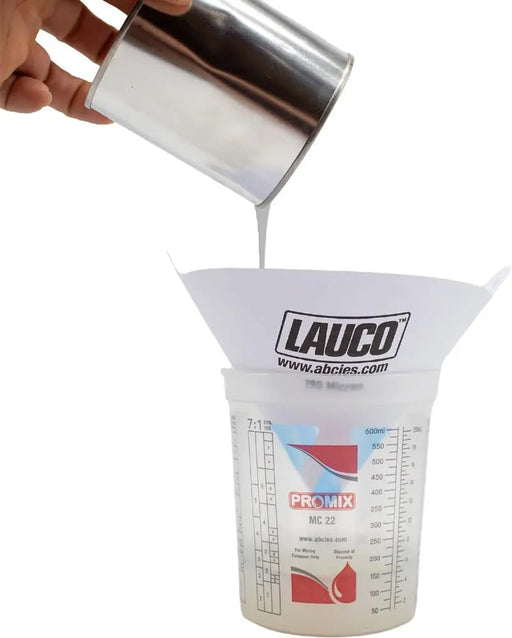 LAUCO 250 Pcs of Paint Strainer with Fine 190 Micron Filter Tips - Premium Pure Blue Ultra-Flow Blue Nylon Mesh, Paint Filters Cone Strainer for Automotive Spray Paint- Paint Filters Cone LAUCO