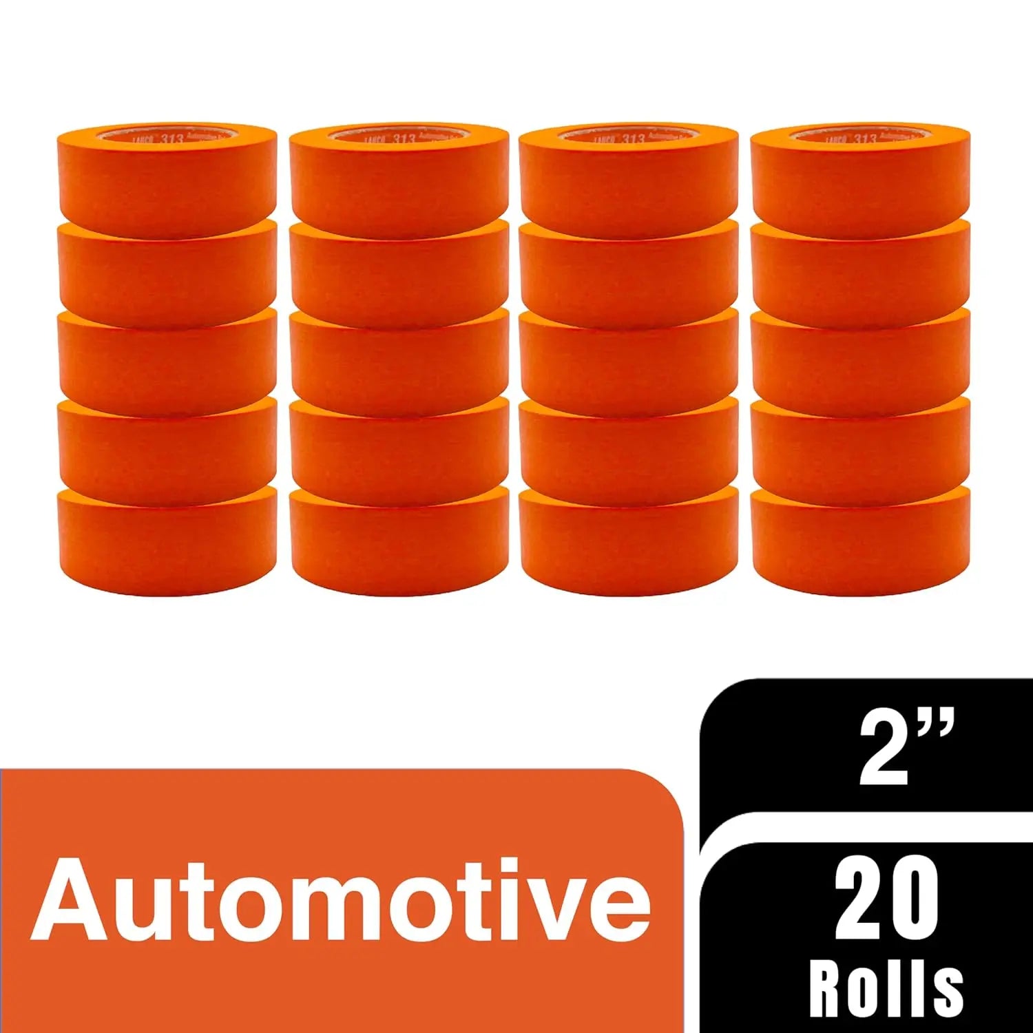 LAUCO 313 Industrial Masking Tape - Orange for Automotive Size: 48x55mm 20 units [19542] National Supply Company