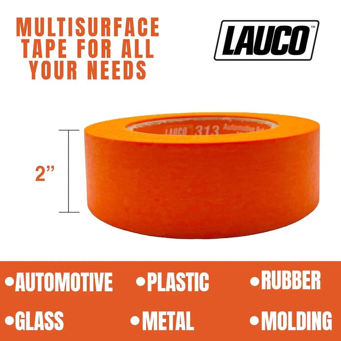 LAUCO 313 Industrial Masking Tape - Orange for Automotive Size: 48x55mm 20 units [19542] National Supply Company