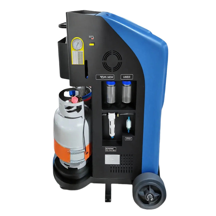 LAUCO Cool Air Duo-AC PRO, Professional Automotive AC Recovery, Recharge & Recycling Machine | Full-Automatic Dual Refrigerant Service Station for R134a & HFO-1234yf with 7-Inch Touch Screen LAUCO