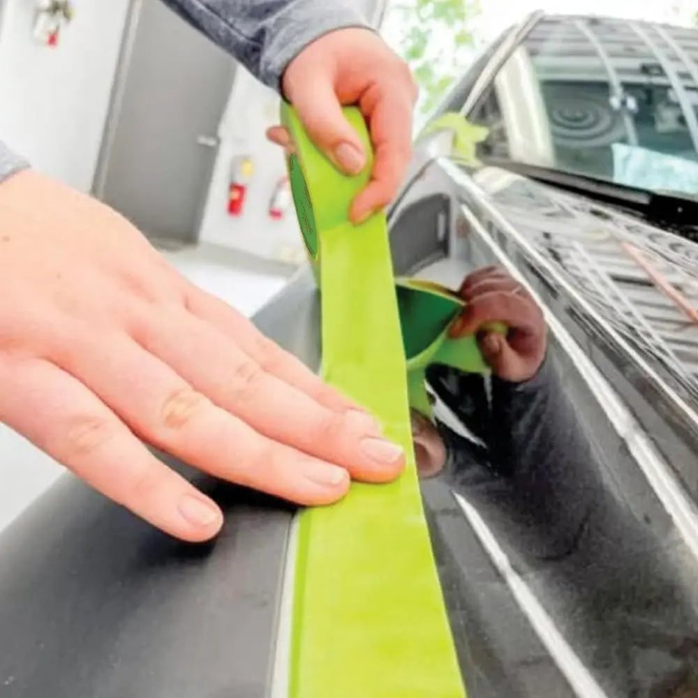 LAUCO DINOGREN 333 Performance Green Masking Tape – 1 Inch x 60 Yards (36 Rolls per Case) – Green Automotive Masking Tape – Heat Resistant, Waterproof & UV Safe [6068] LAUCO