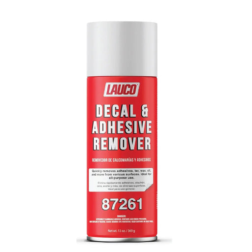 LAUCO Decal & Adhesive Remover – 13 oz Aerosol (2-Pack) – Removes Stickers, Tar, Wax, Oil, Bugs, Sap & More – Safe on Cured Paint, Vinyl & Fabrics – Fast-Acting Cleaner – [87261] LAUCO