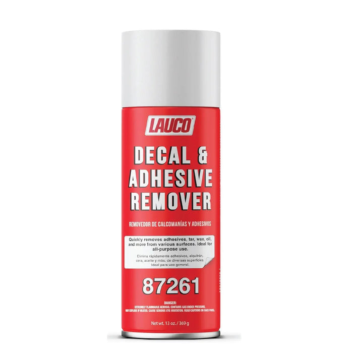 LAUCO Decal & Adhesive Remover – 13 oz Aerosol (4-Pack) – Removes Stickers, Tar, Wax, Oil, Bugs, Sap & More – Safe on Cured Paint, Vinyl & Fabrics – Fast-Acting Cleaner – [87261] LAUCO