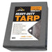 LAUCO Heavy Silver/Black Tarp - 25ft x 40ft - 10 MIL Multipurpose UV Resistant, Waterproof Protective Tarp Cover with Metal Grommets and Reinforced Edges - for Roof, Camping, Patio, Pool, Boat, Car LAUCO