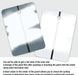 LAUCO Metal Spray Out Cards – White & Medium Grey Automotive Color Matching Test Panels – 4" x 6" Spray Out Sample Cards – Available in 50 Pack LAUCO