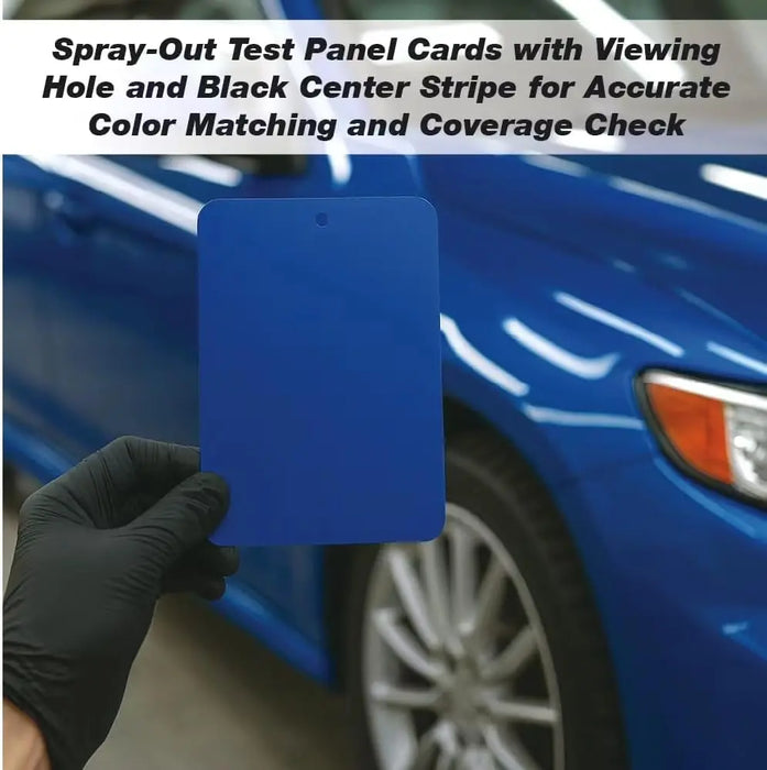 LAUCO Metal Spray Out Cards – White & Medium Grey Automotive Color Matching Test Panels – 4" x 6" Spray Out Sample Cards – Available in 50 Pack LAUCO