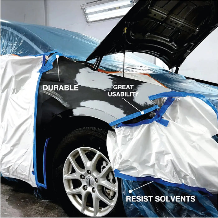 LAUCO Multi-Surface Blue Painter’s Masking Tape, Medium Adhesion, UV-Resistant, Clean Removal, 0.94 in x 60 yds (24mm x 55m) Rolls, Ideal for Indoor & Outdoor Painting, Trim, Walls LAUCO