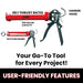LAUCO Omni Tools Dripless Caulking Gun – Adjustable, No-Drip, Ergonomic Design National Supply Company
