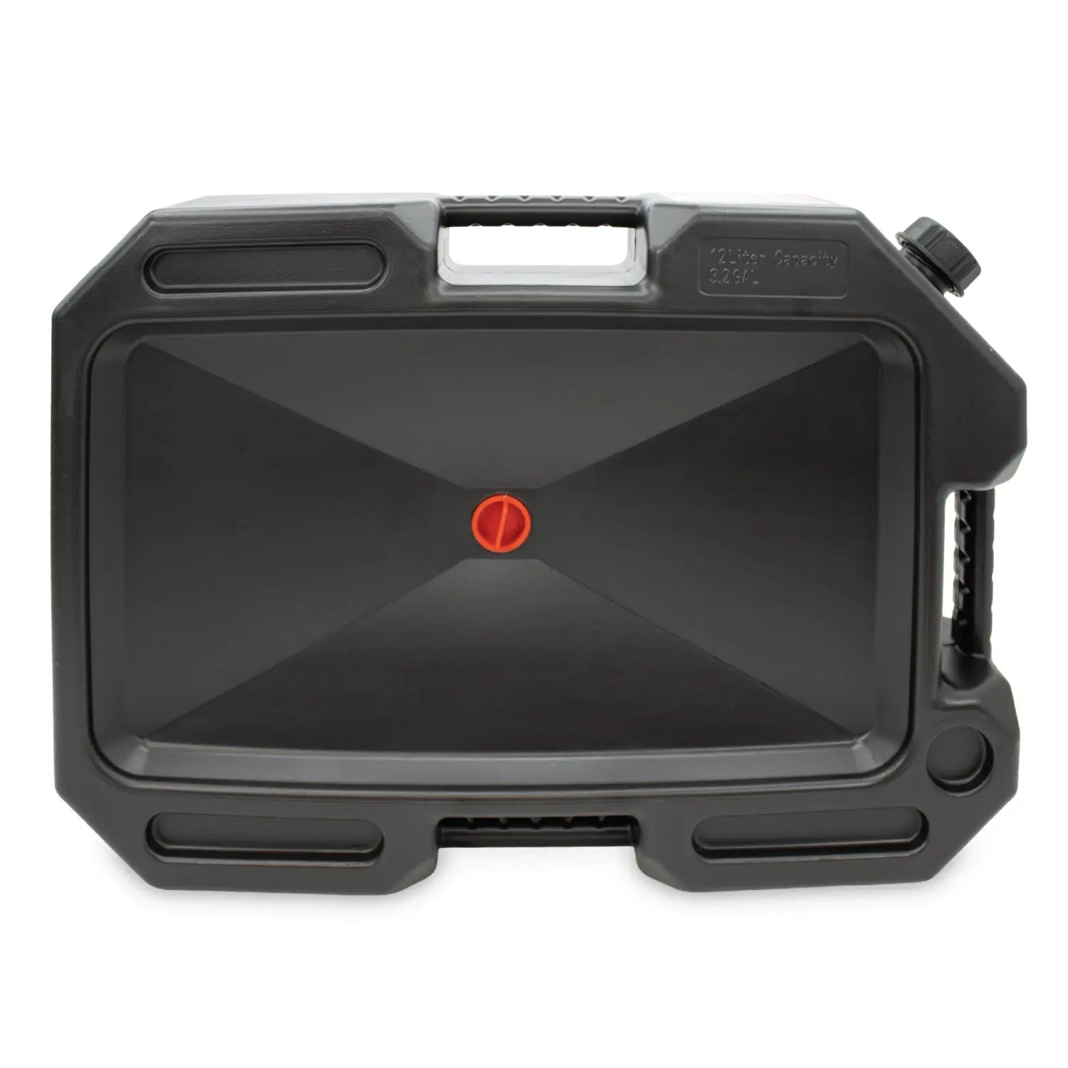 LAUCO Plastic Oil Drain Pan – 12 Liter Spill-Proof Container with Cap and Handle – Heavy-Duty Oil Change Catch Pan for Garage & Automotive Use (23.2" x 16.34" x 5.16") LAUCO