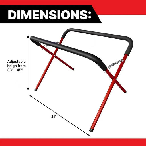 LAUCO Portable Workbench Folding Stand, 500 Pound Capacity Foldable Portable Work Stand , 41" x 43" x 35", Heavy-Duty Bumper Stand for Garage and Shop National Supply Company