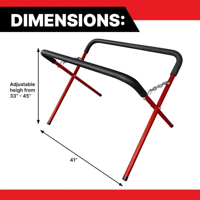 LAUCO Portable Workbench Folding Stand, 500 Pound Capacity Foldable Portable Work Stand , 41" x 43" x 35", Heavy-Duty Bumper Stand for Garage and Shop National Supply Company