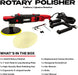 LAUCO Rotary Polisher 1200W with 6-Inch Backing Pad, 6-Speed Variable Control, High Torque Professional Polishing Machine for Car Detailing, Paint Correction, Buffing, Waxing & Finishing LAUCO
