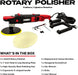 LAUCO Rotary and Gear Driven Orbital Polisher 1200W - 1000W with 6-Inch Backing Pad, 6-Speed Variable Control, High Torque Machines for Car Detailing, Paint Correction, Waxing, Buffing & Polishing LAUCO