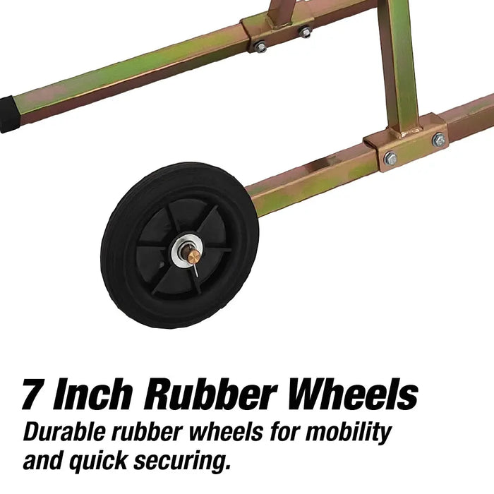 LAUCO Rotating Panel Paint Repair Stand – Universal Folding Design for Vehicle Parts, Compact and Durable with Adjustable Hooks National Supply Company