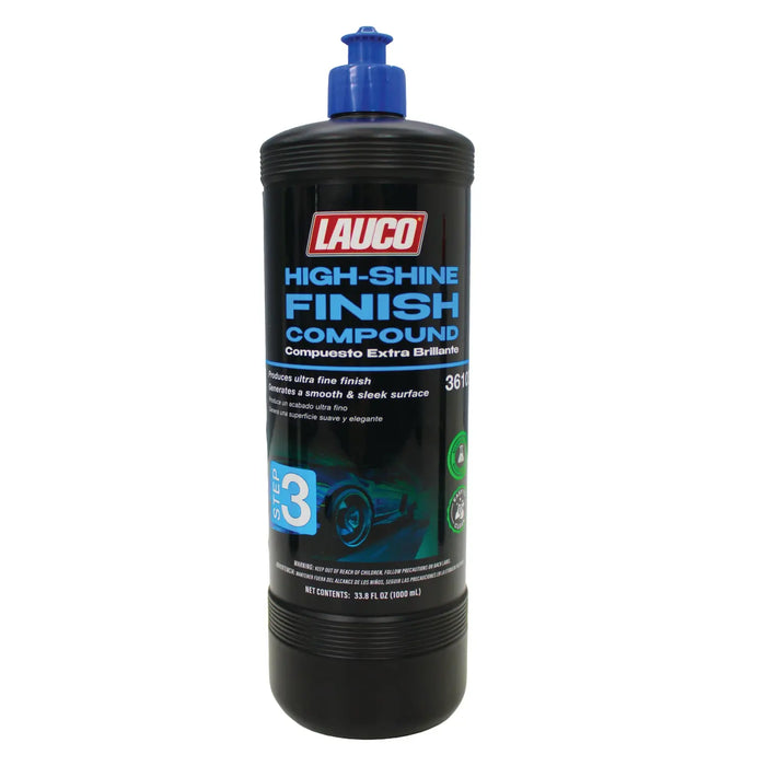 LAUCO Step 3 – High-Shine Finish Compound [36103] – Ultra Gloss Final Polish for Paint Correction – Automotive Grade, Silicone-Free Lauco